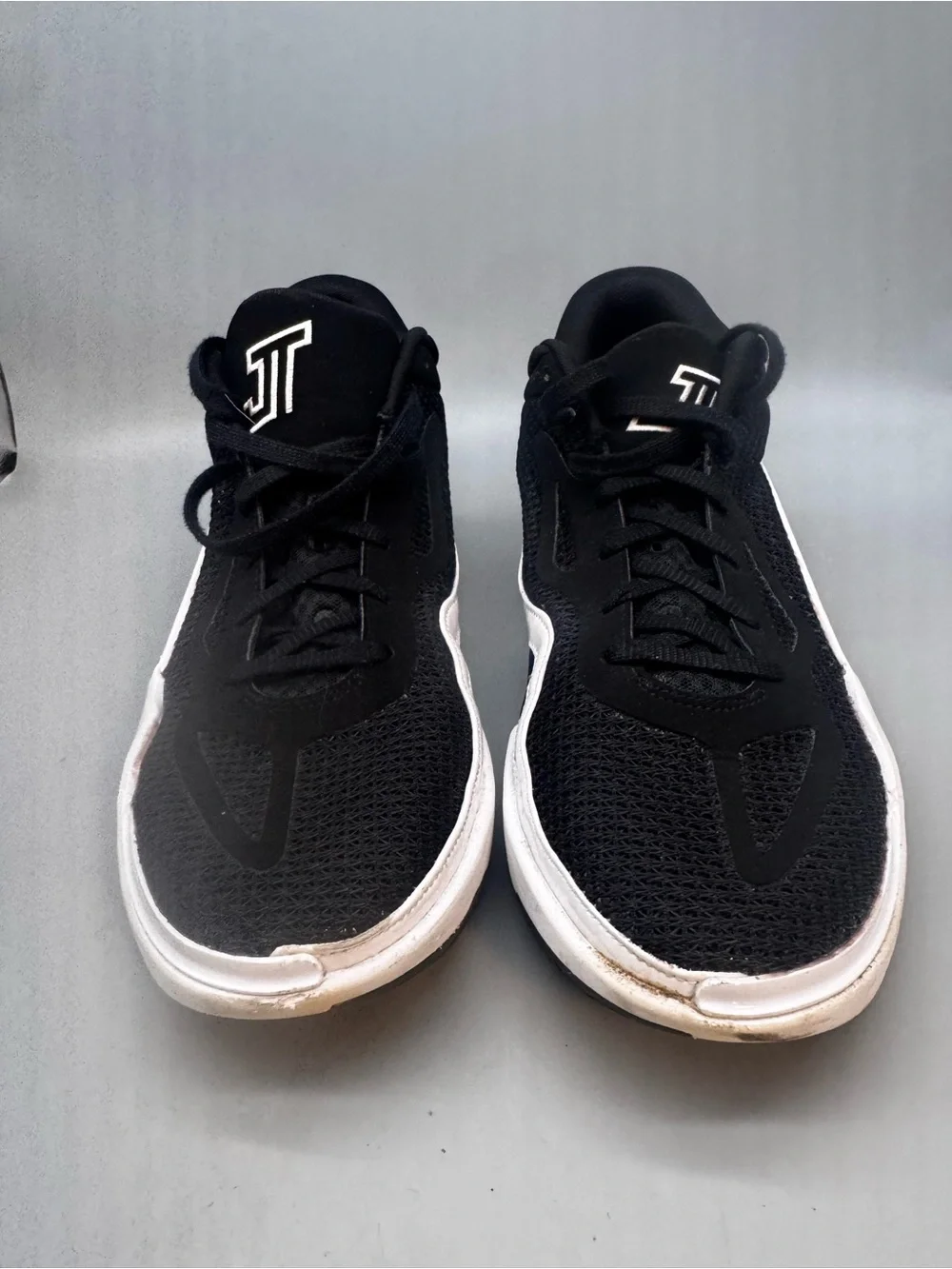 Size 12 - Air Jordan Tatum 1 TB Black White Basketball Mens Mid Top Shoes